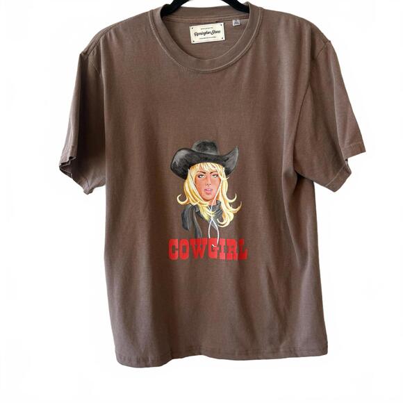 Remington Stone Cowgirl Tee in Espresso